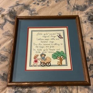 Needlepoint BEAUTIFULLY hand made in 1975 also by angie but not visibly signed